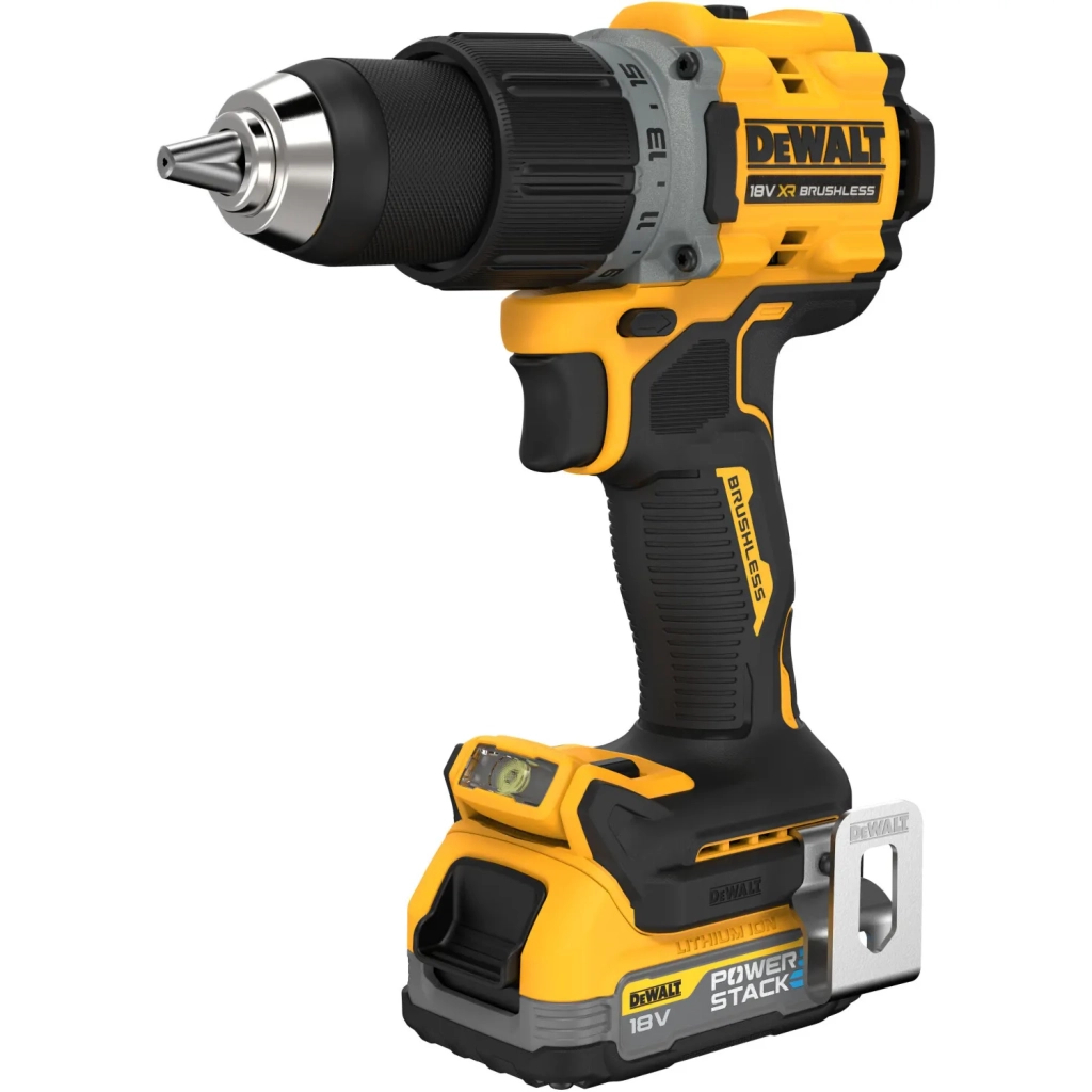 Шуруповерт DeWALT XR Li-Ion PowerStack 18V 2x1.7 Аг, 90 Нм, 0-650/0-2000 об/хв (DCD800E2T) - зображення 2
