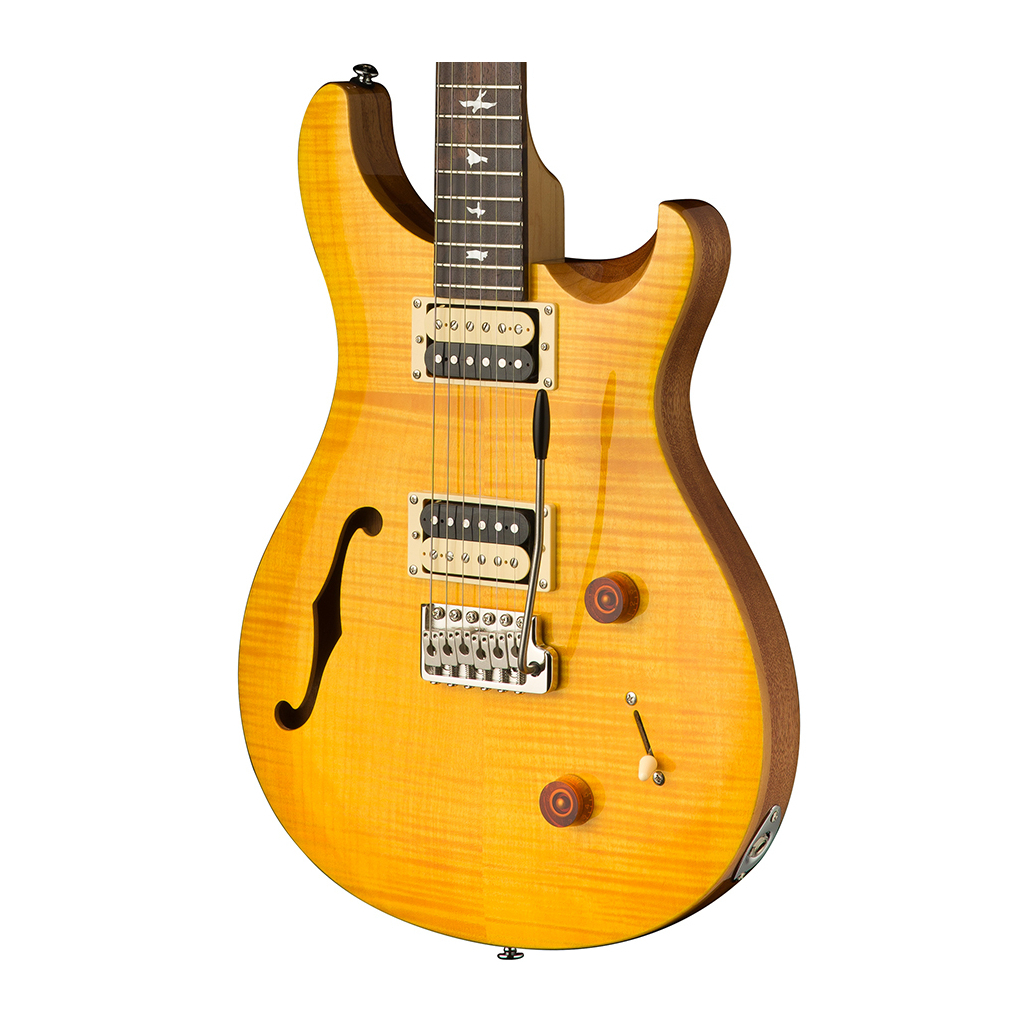 Гітара напівакустична PRS SE Custom 22 Semi-Hollow Santana Yellow - зображення 9