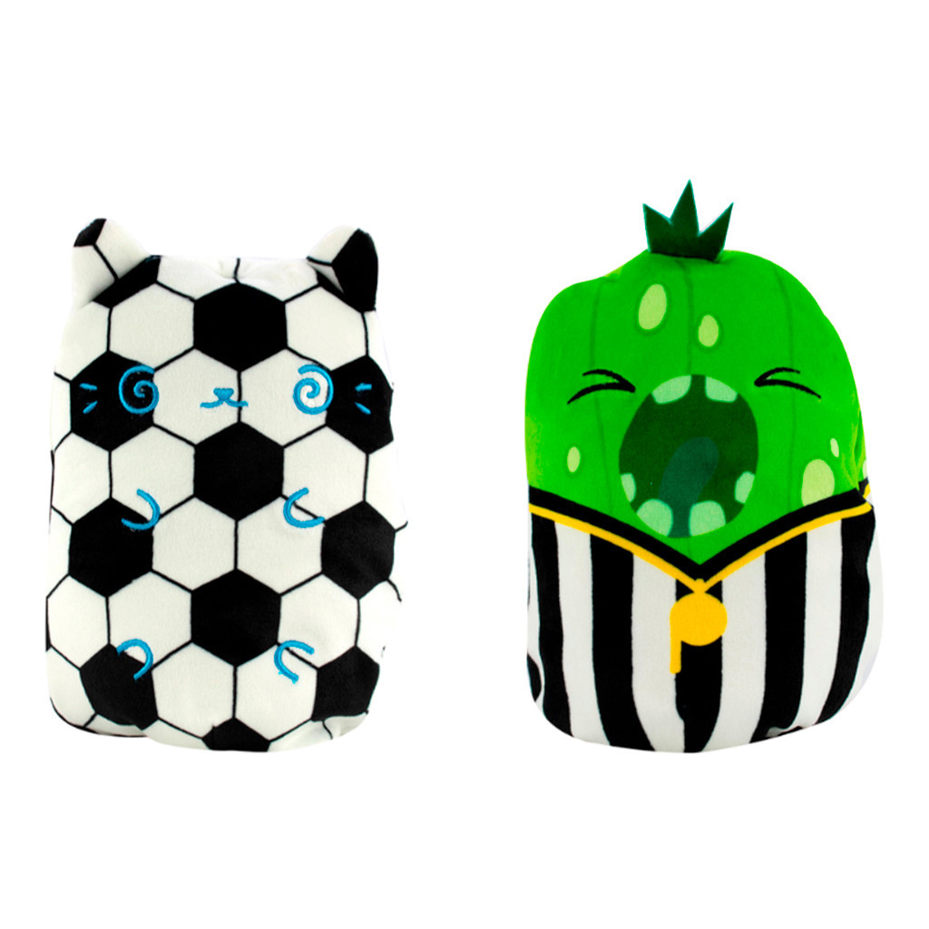 М'яка іграшка Cats vs Pickles 2 в 1 – Котик та огірок Футбол (CVP2200-2) - зображення 1