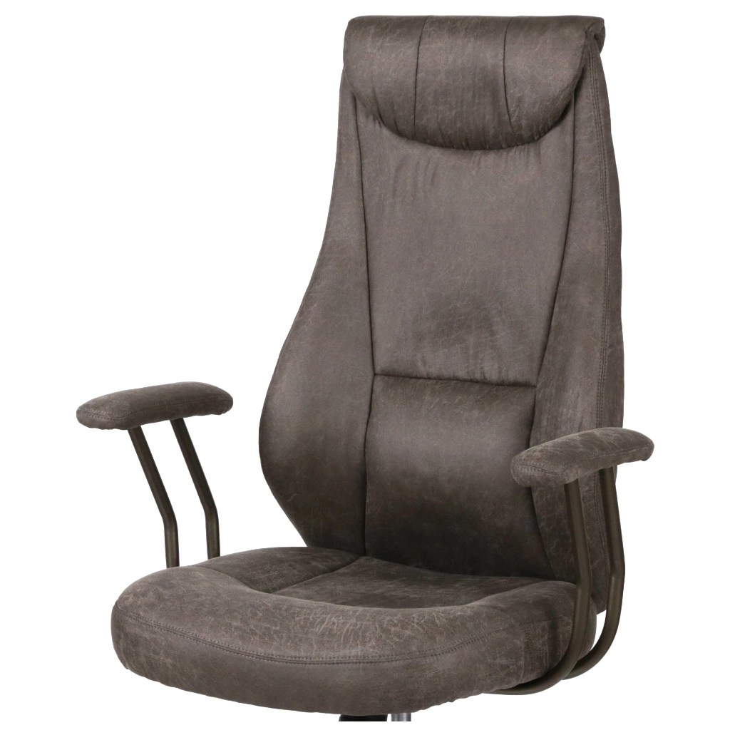 Офісне крісло Аклас Булат R-SR (Штучна замша 02 Dark gray) (00172366) - зображення 5