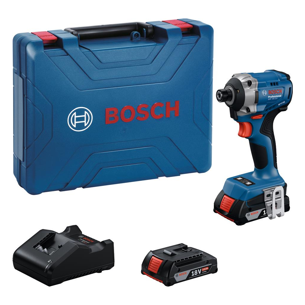 Гайковерт Bosch GDR 18V-215 18V, 2х2Ah, 3800об/хв, 215Нм, M6-M16, кейс (0.601.9N2.022) - зображення 2
