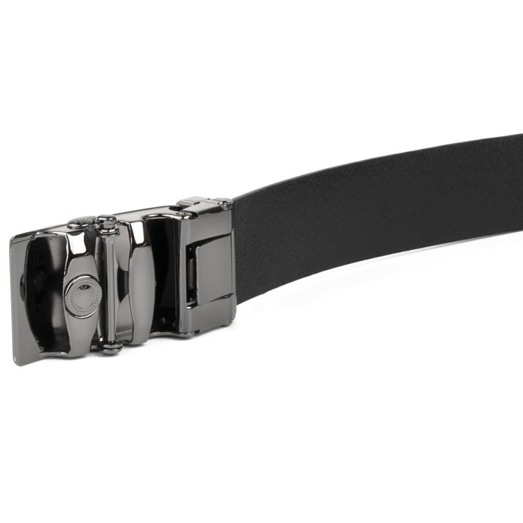 Ремінь Vintage Чоловічий з пряжкою автомат діагональ Чорний (20252) - зображення 7