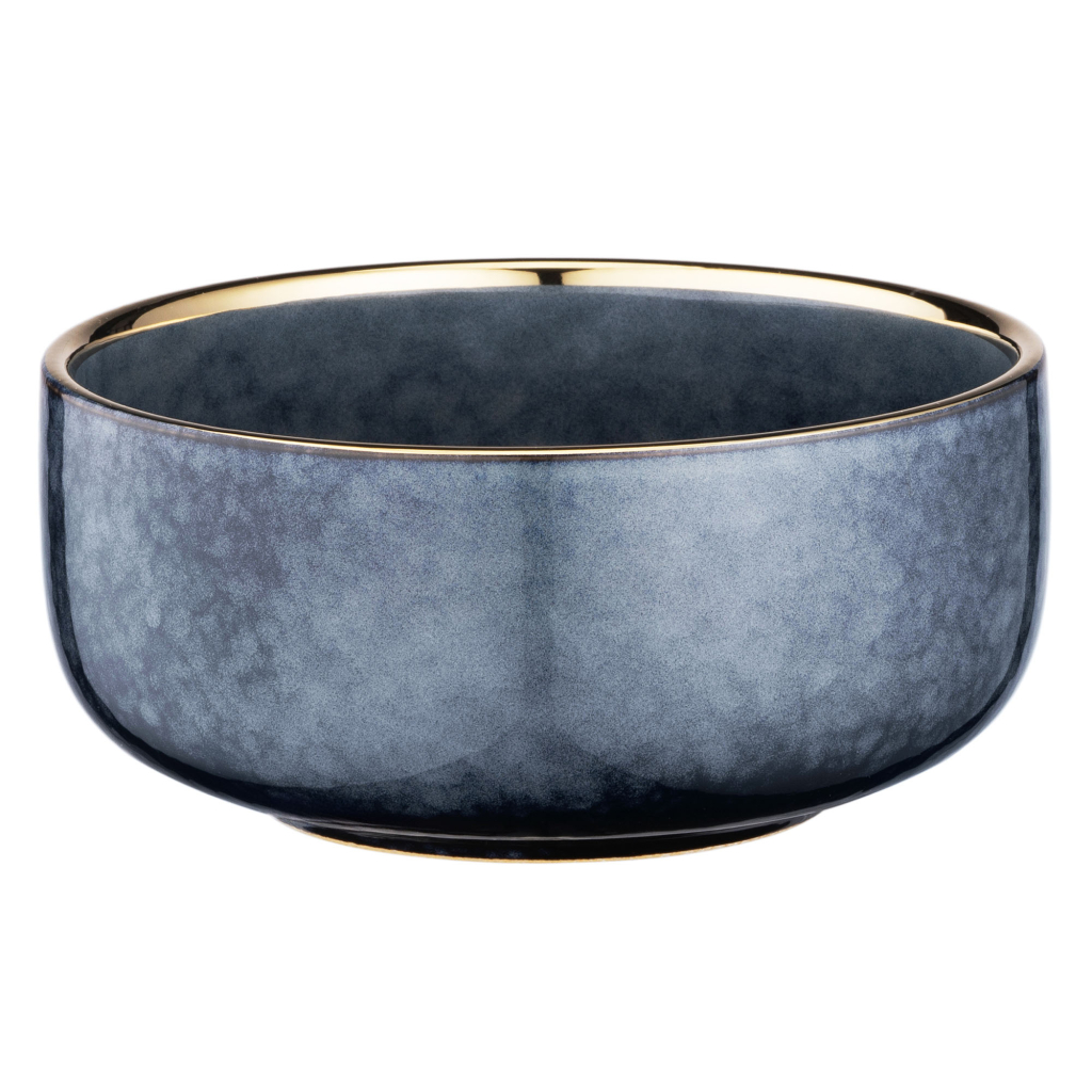 Салатник Ardesto Andria 750мл, 15.1см, кераміка, синьо-сірий (AR2915AB) - зображення 2