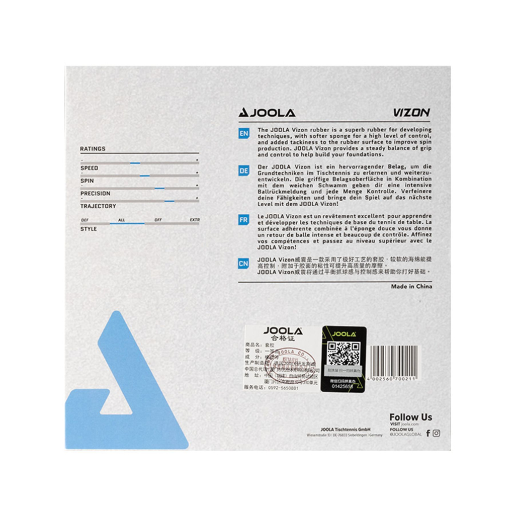 Накладка для ракетки Joola Vizon 2.0 Black (70025) (930975) - picture 3