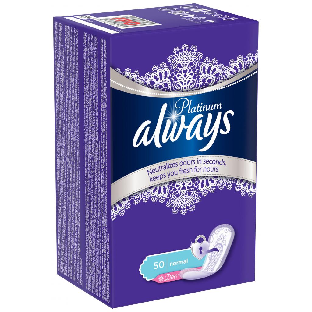 Щоденні прокладки Always Platinum Collection Deo Normal 50 шт (4015400481164) - зображення 2