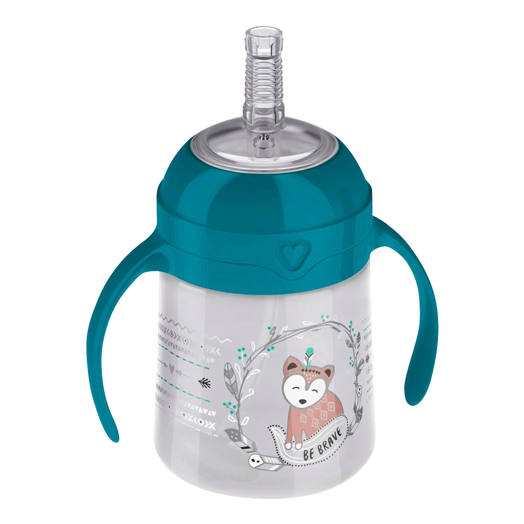 Поїльник-непроливайка Lovi Indian Summer з трубочкою та обтяжувачем 150 мл (35/362) - зображення 1