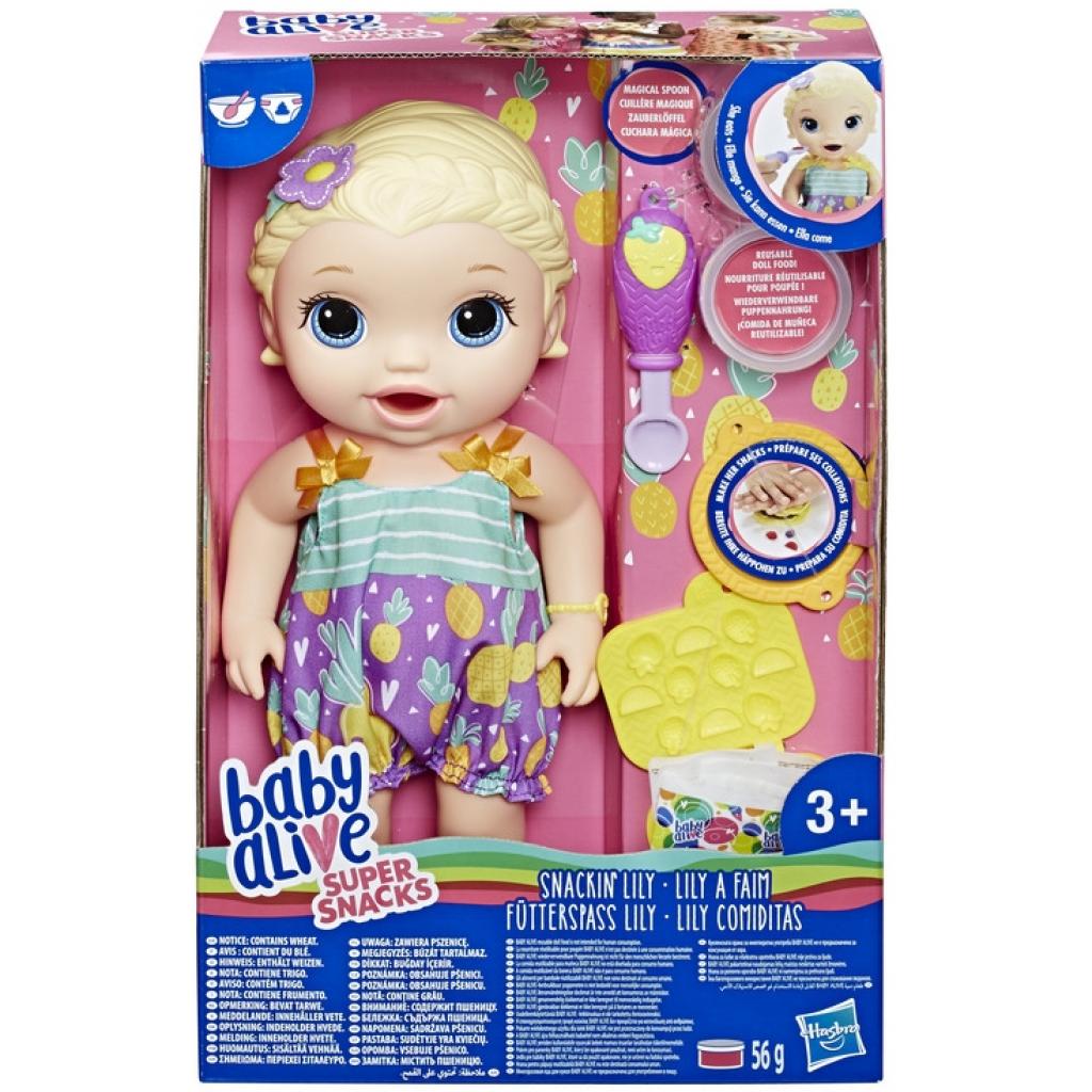 Лялька Hasbro Baby Alive Малятко Блондинка та снеки (E5841) - зображення 1