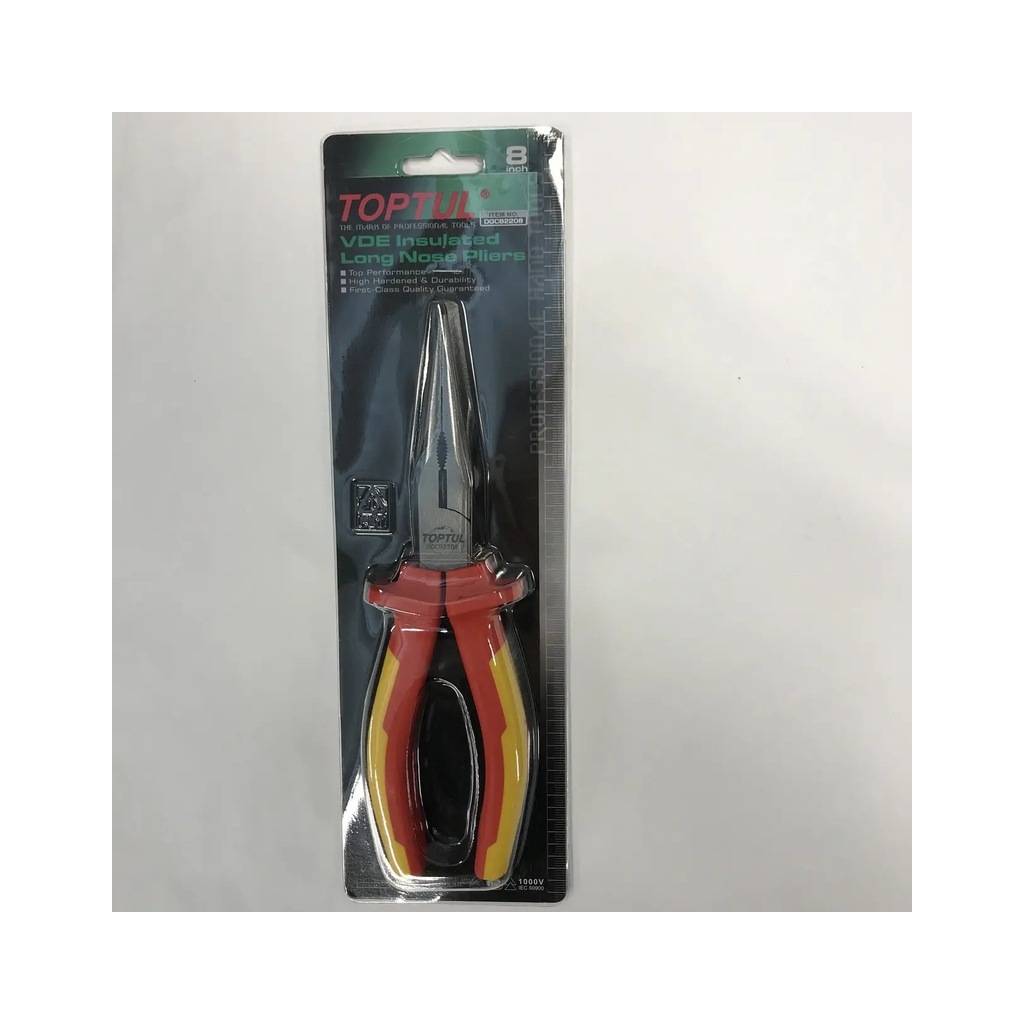 Плоскогубці Toptul довгогубці діелектричні 8" 1000V VDE (DGCB2208) - зображення 4