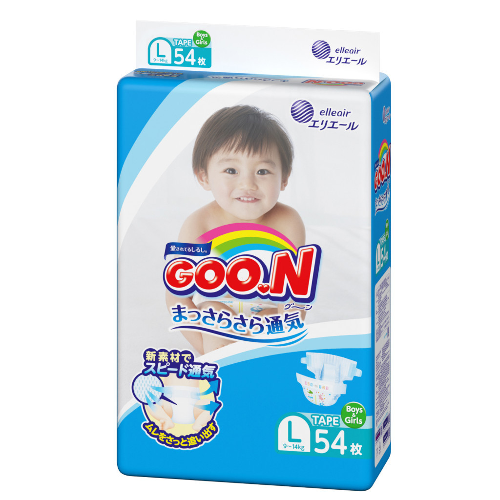 Підгузки GOO.N для дітей 9-14 кг розмір L унісекс 54 шт. (843155) - зображення 2