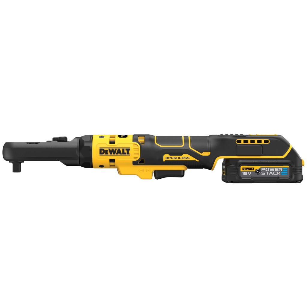 Гайковерт DeWALT кутовий, XR Li-Ion PowerStack 18 GFN, 1.7Ah, 102 Нм (DCF510E2G) - изображение 2