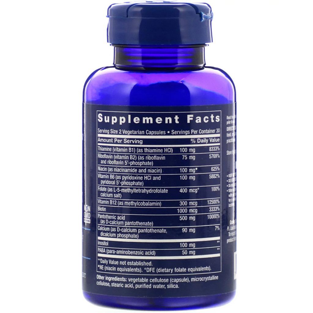 Вітамін Life Extension Комплекс Вітамінів Групи В, BioActive Complete B-Complex, 60 (LEX-19456) - зображення 2