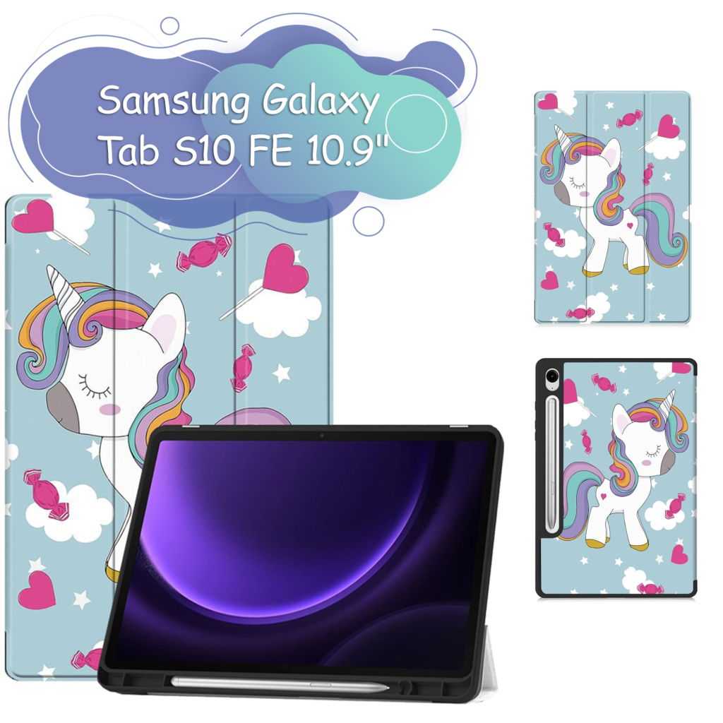Чохол до планшета BeCover Flexible TPU Mate Samsung Galaxy Tab S10 FE (SM-X520/SM-X526) 10.9" Unicorn (713272) - зображення 1