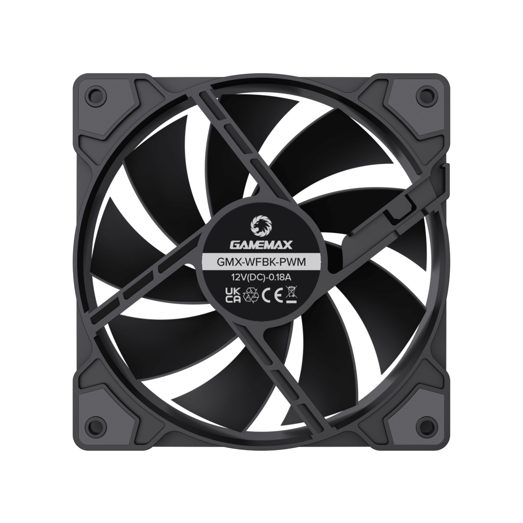 Кулер до корпусу Gamemax GMX-WFBK-PWM - зображення 8