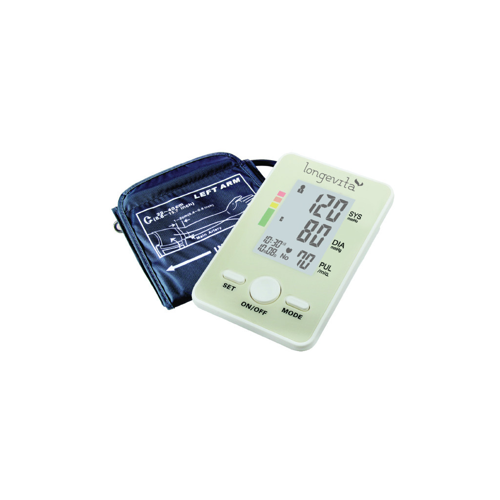Тонометр Longevita Авт.вимір.артер.тиску LONGEVITA BP-102 Авт. вимір. артер. тиску (BP-102) - изображение 4