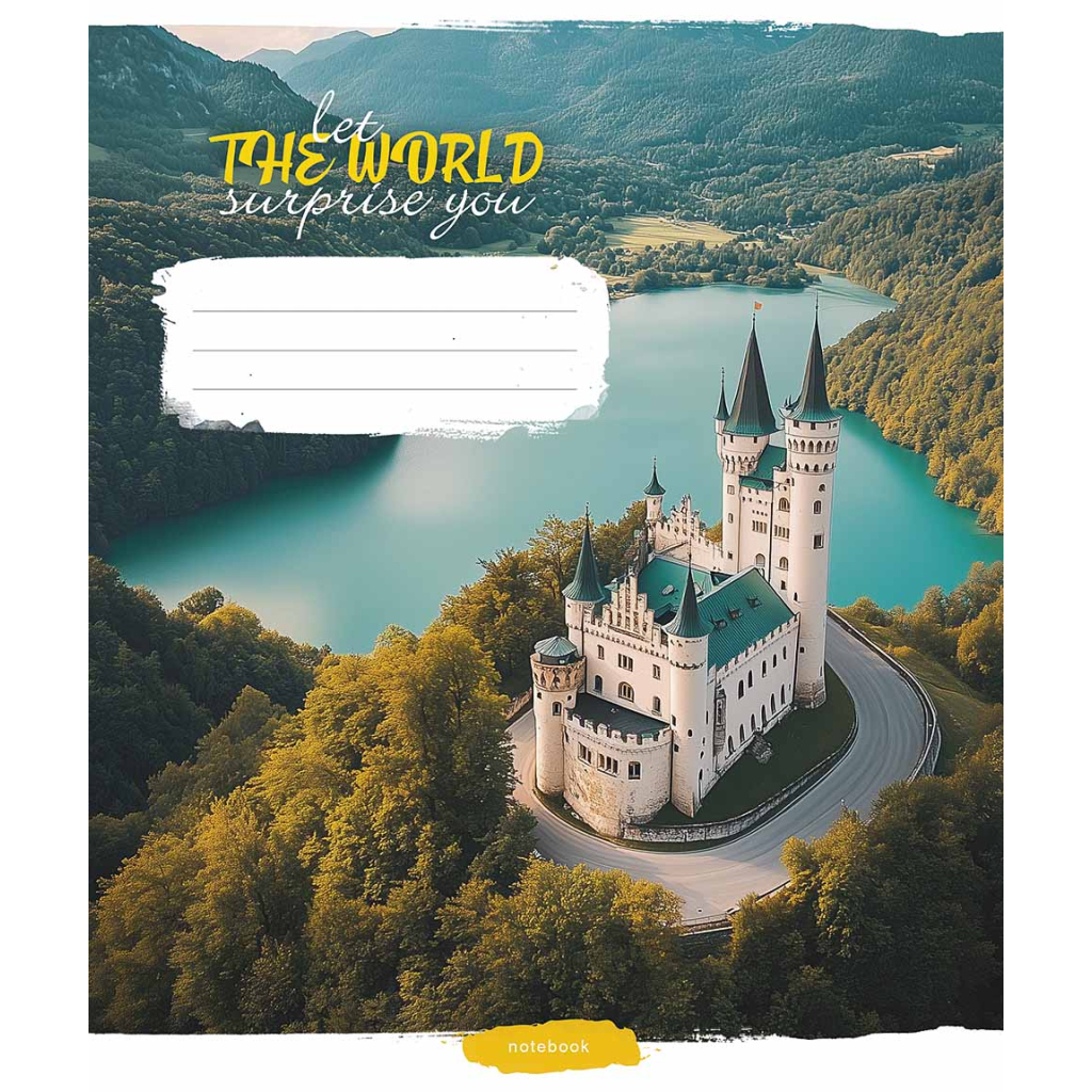 Зошит Школярик Let the world surprise you 60 аркушів клітинка (060-3548K) - зображення 1