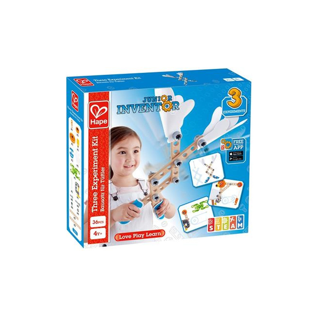 Конструктор Hape Junior Inventor 3 експерименти 37 деталі (E3030) - зображення 1
