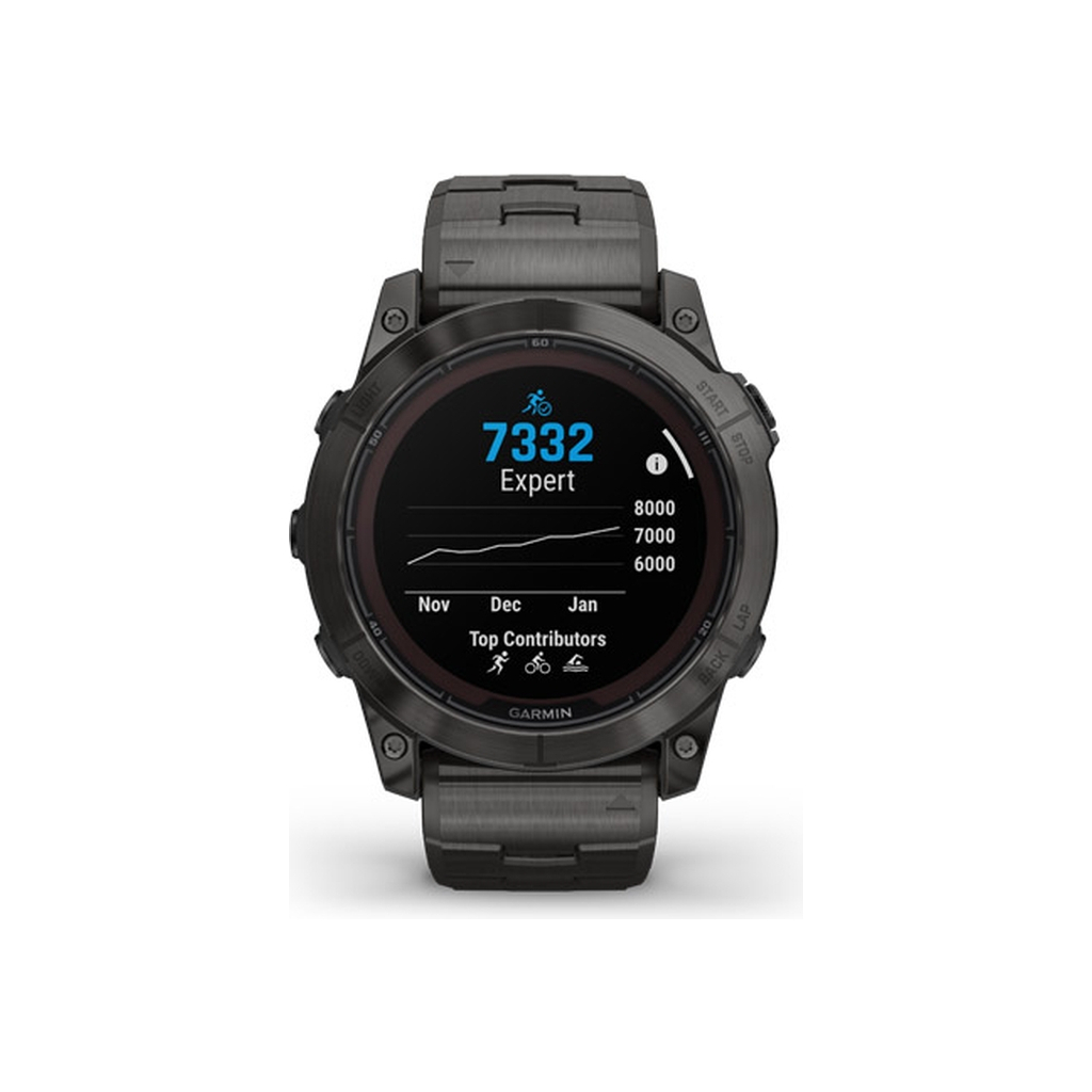 Смарт-годинник Garmin fenix 7X Pro Saph Sol, Crbn Gry Ti w/ Crbn Gry Mtl Bnd, Ex, GPS (010-02778-30) - зображення 4
