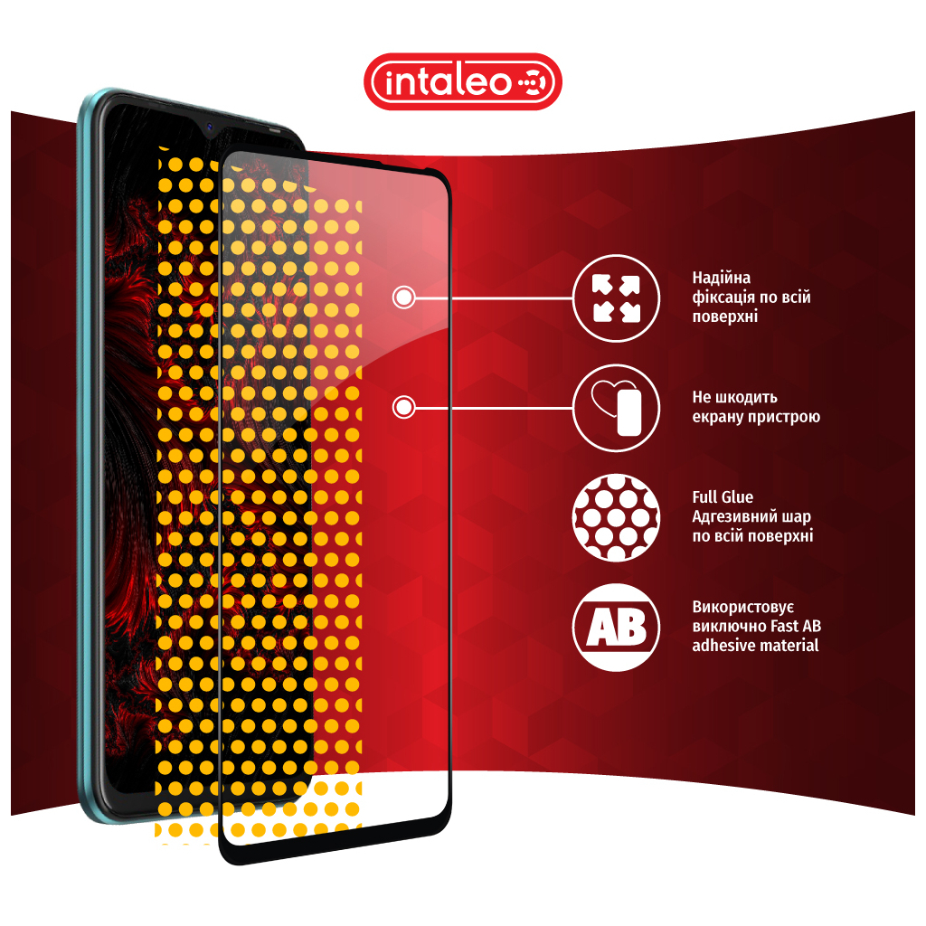 Скло захисне Intaleo Full Glue Tecno Spark 8C Black (1283126542480) - зображення 7
