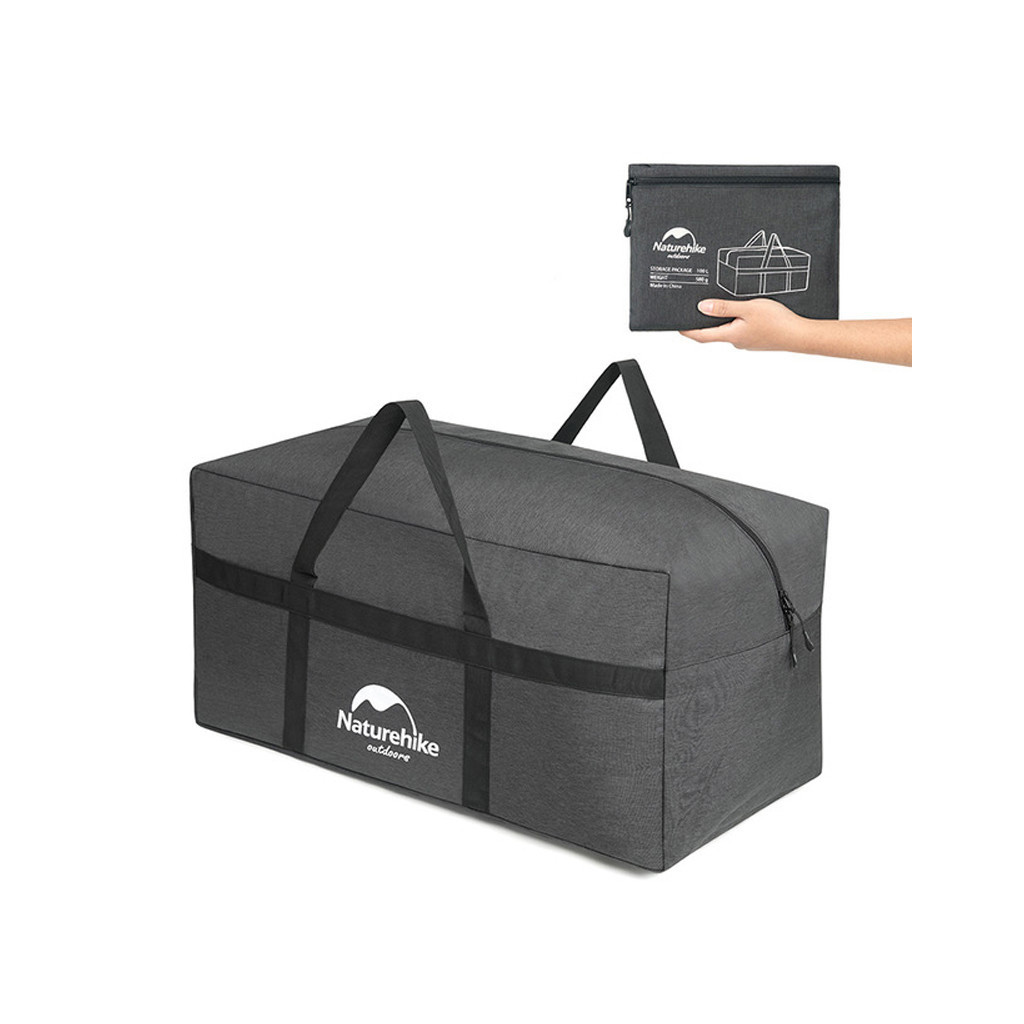 Дорожня сумка Naturehike NH17S021-L 100 л темно-сірий (6927595724903) - зображення 2