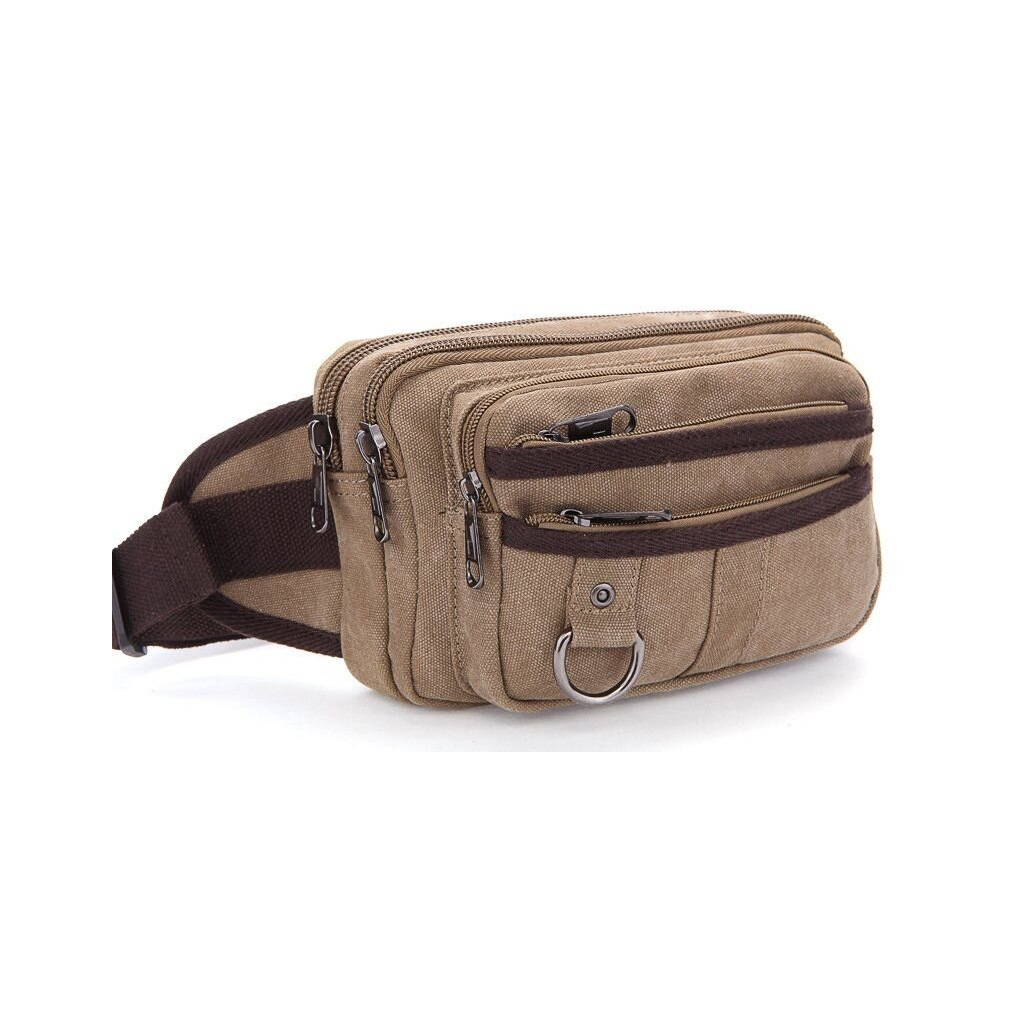 Сумка Vintage Текстильна на пояс Хакі (20081) - зображення 1
