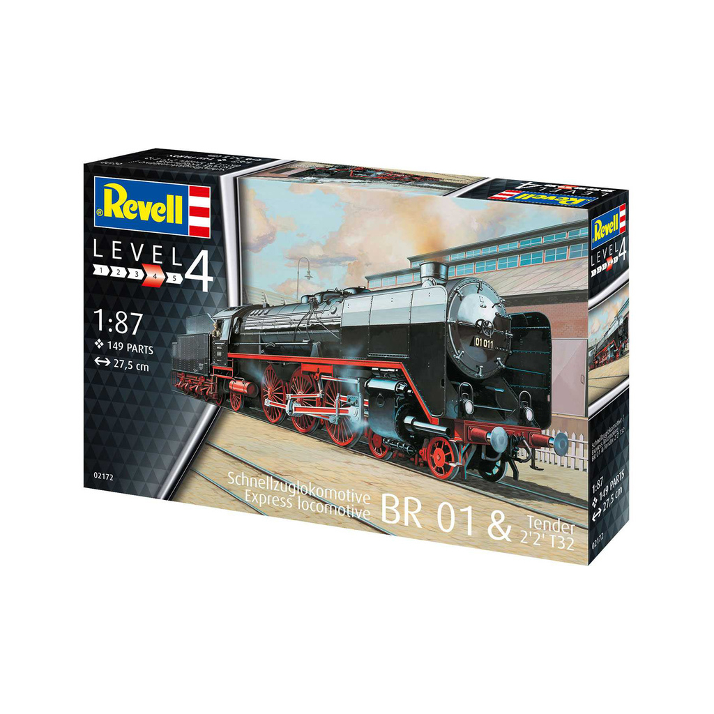 Збірна модель Revell Експрес локомотив BR01 з тендером 2'2 T32 рівень 4,1:87 (RVL-02172) - зображення 1