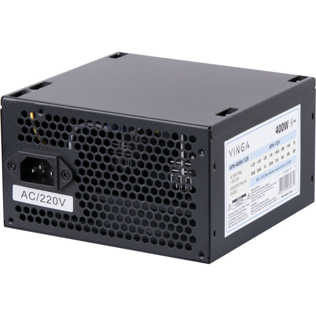 Блок живлення Vinga 400W ОЕМ (VPS-400A-120) - изображение 5
