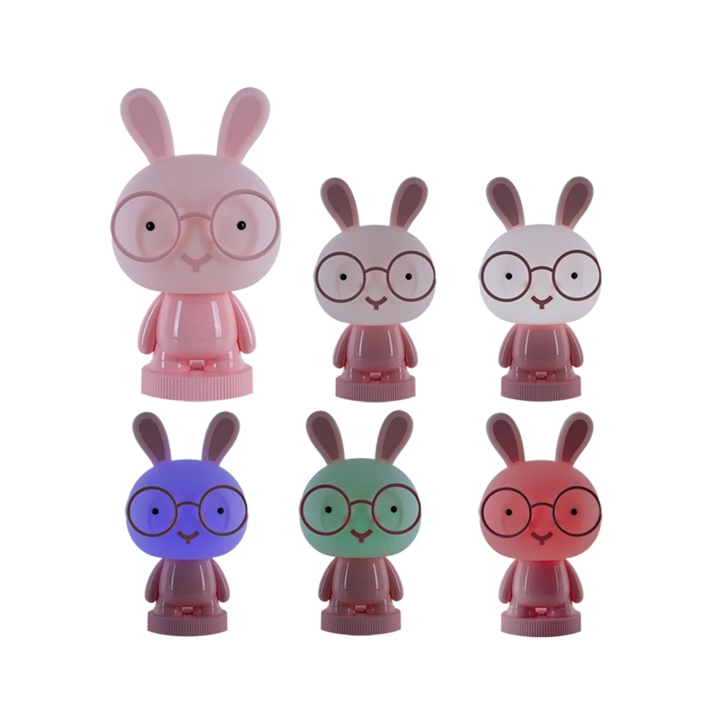 Нічник Kite Світильник LED з акумулятором Bunny, рожевий (K24-490-1-2) - зображення 4