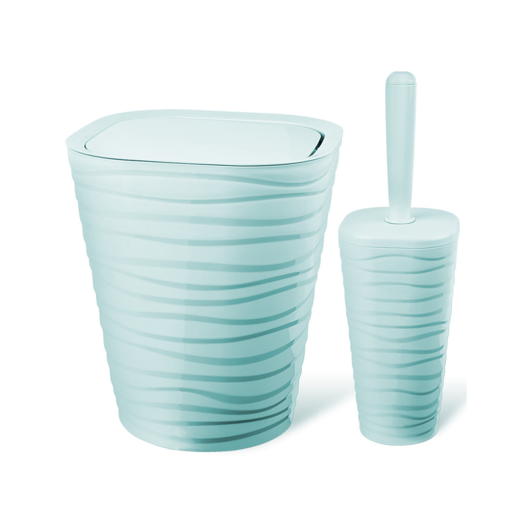 Набір для ванної кімнати Planet Household Welle 2 предмети блакитний (6904) - зображення 1