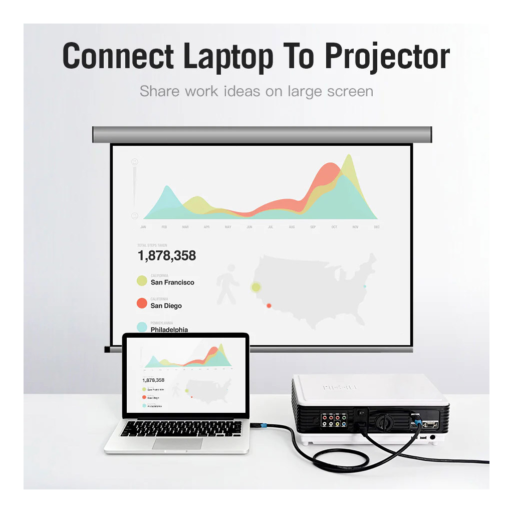 Кабель мультимедійний HDMI M to HDMI M 1.0m V2.0 Vention (AACBF) - зображення 7