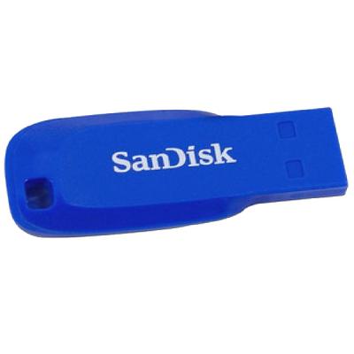 USB флеш накопичувач SanDisk 16GB Cruzer Blade Blue Electric USB 2.0 (SDCZ50C-016G-B35BE) - зображення 2