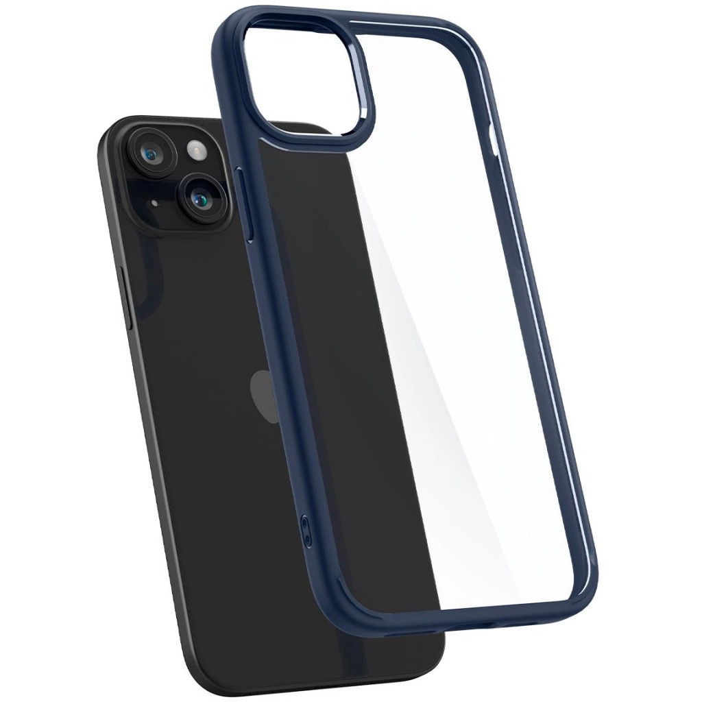 Чохол до мобільного телефона Spigen Apple iPhone 15 Ultra Hybrid Navy Blue (ACS06801) - зображення 8