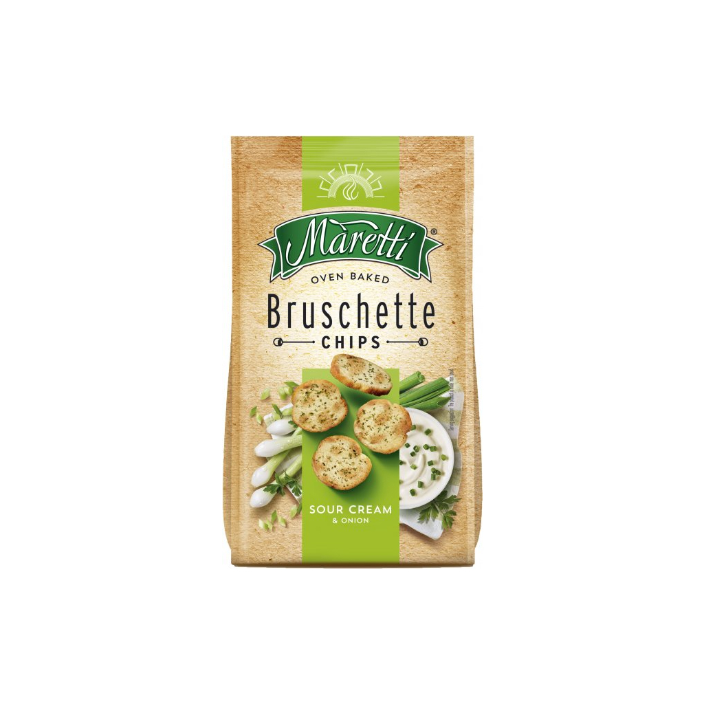 Сухарики Maretti Сметана та цибуля 70 г (3800205877325) - изображение 1