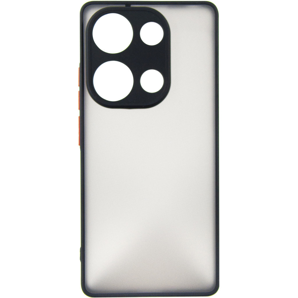 Чохол до мобільного телефона Dengos Matte Xiaomi Redmi Note 13 Pro 4G (black) (DG-TPU-MATT-141) - зображення 1