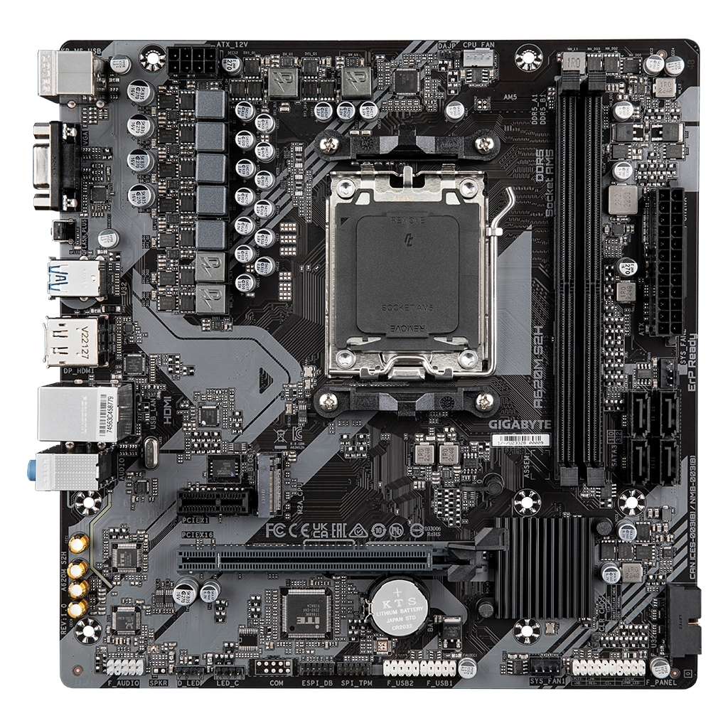 Материнська плата GIGABYTE A620M S2H - зображення 2