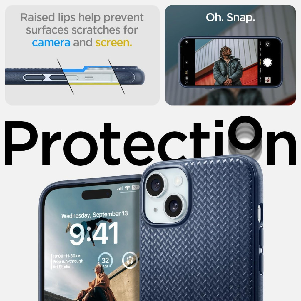Чохол до мобільного телефона Spigen Apple iPhone 15 Mag Armor MagFit Navy Blue (ACS06816) - изображение 11