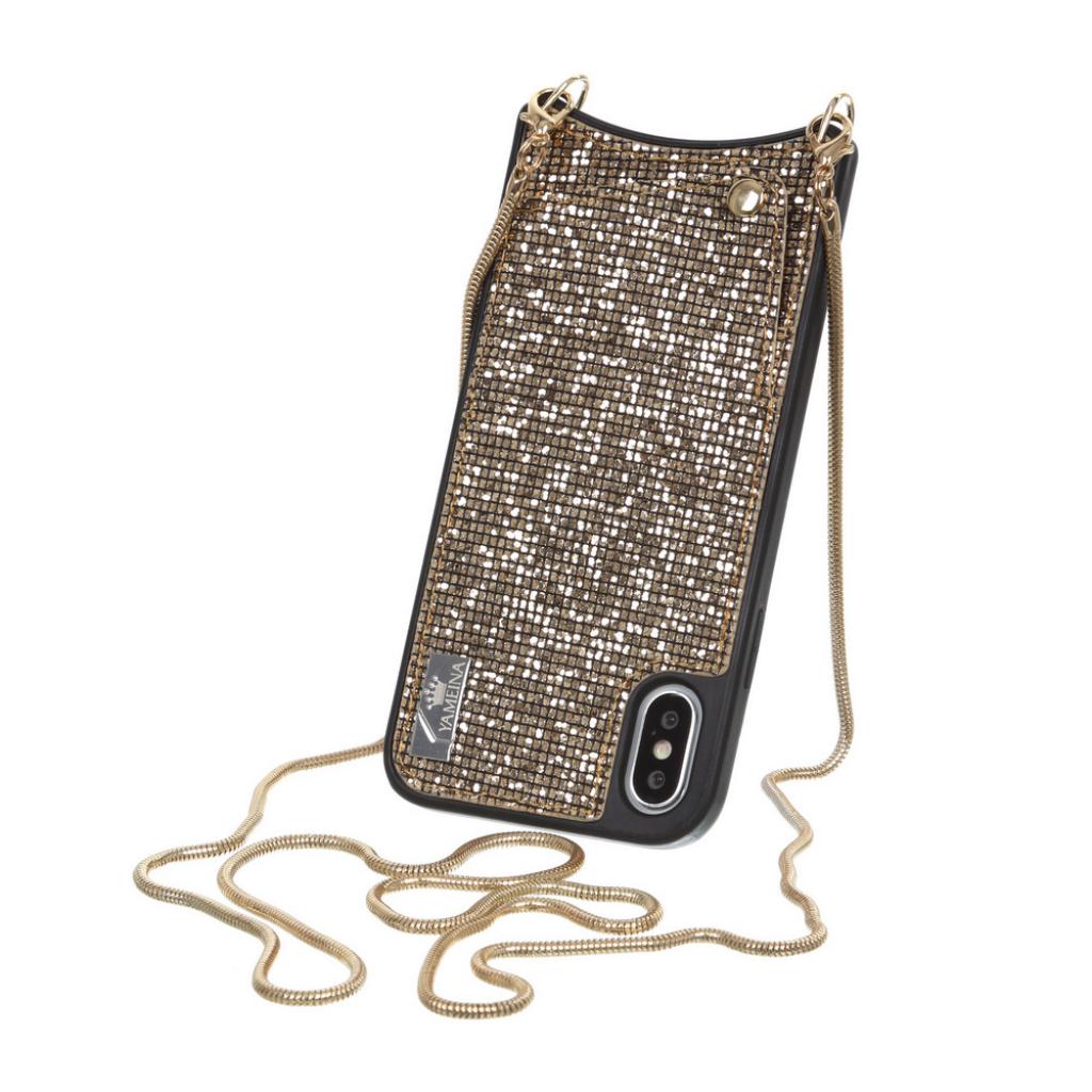 Чохол до мобільного телефона BeCover Glitter Wallet Apple iPhone Xs Max Gold (703622) - зображення 2
