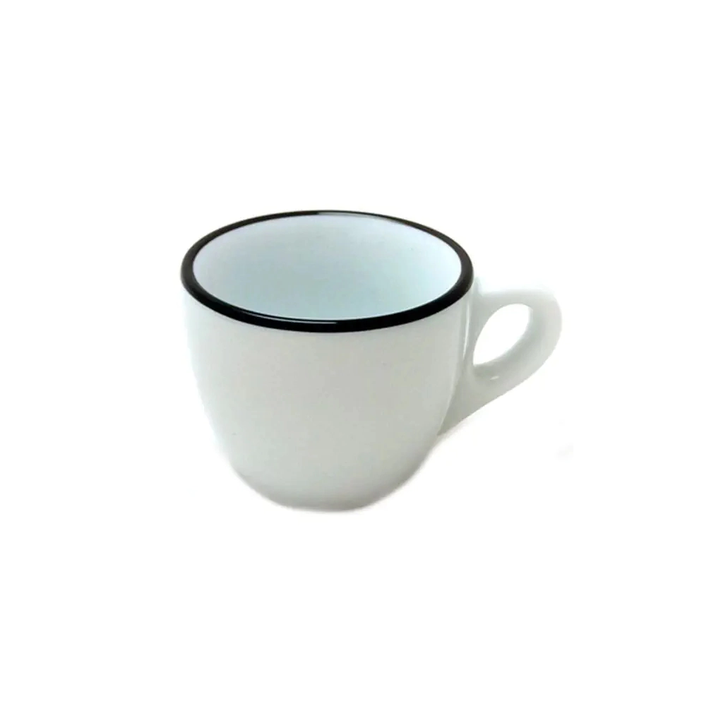 Чашка Ancap espresso 75 мл, серія Verona Colored Rims Black (37251) - зображення 1