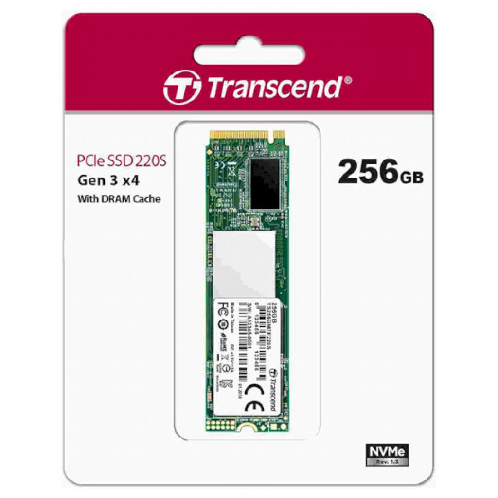 Накопичувач SSD M.2 2280 256GB Transcend (TS256GMTE220S) - зображення 2
