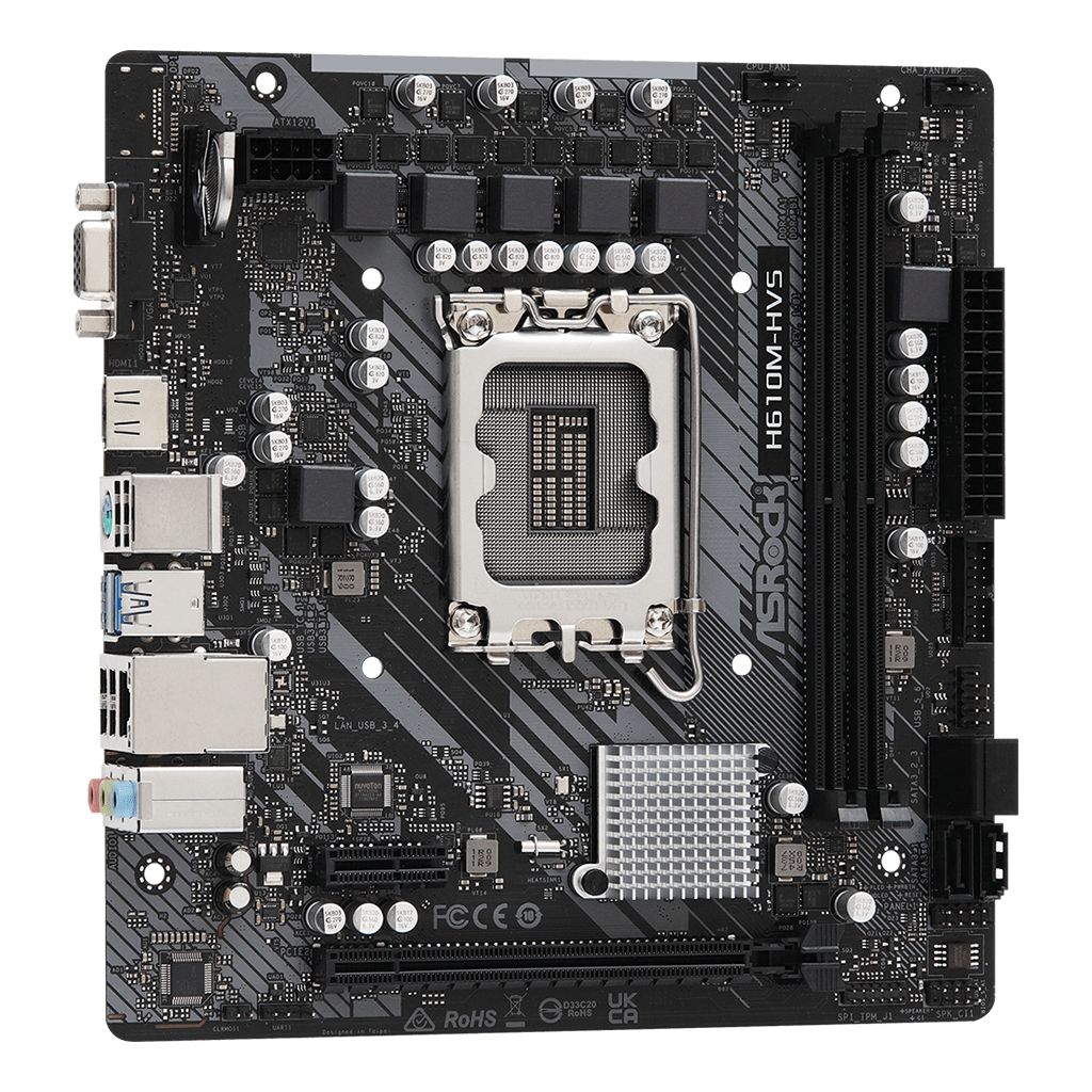 Материнська плата ASRock H610M-HVS - зображення 2