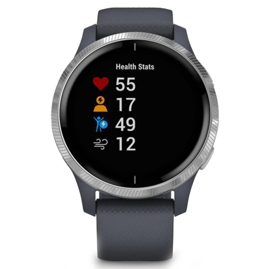 Смарт-годинник Garmin Venu, Blue Granite/Silver (010-02173-03) - зображення 2