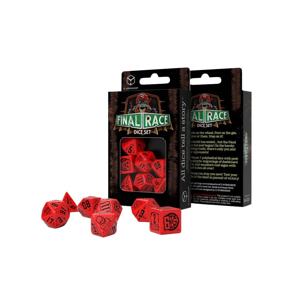 Набір кубиків для настільних ігор Q-Workshop Final Race Dice Set Engine Roar (STFR04) - изображение 2