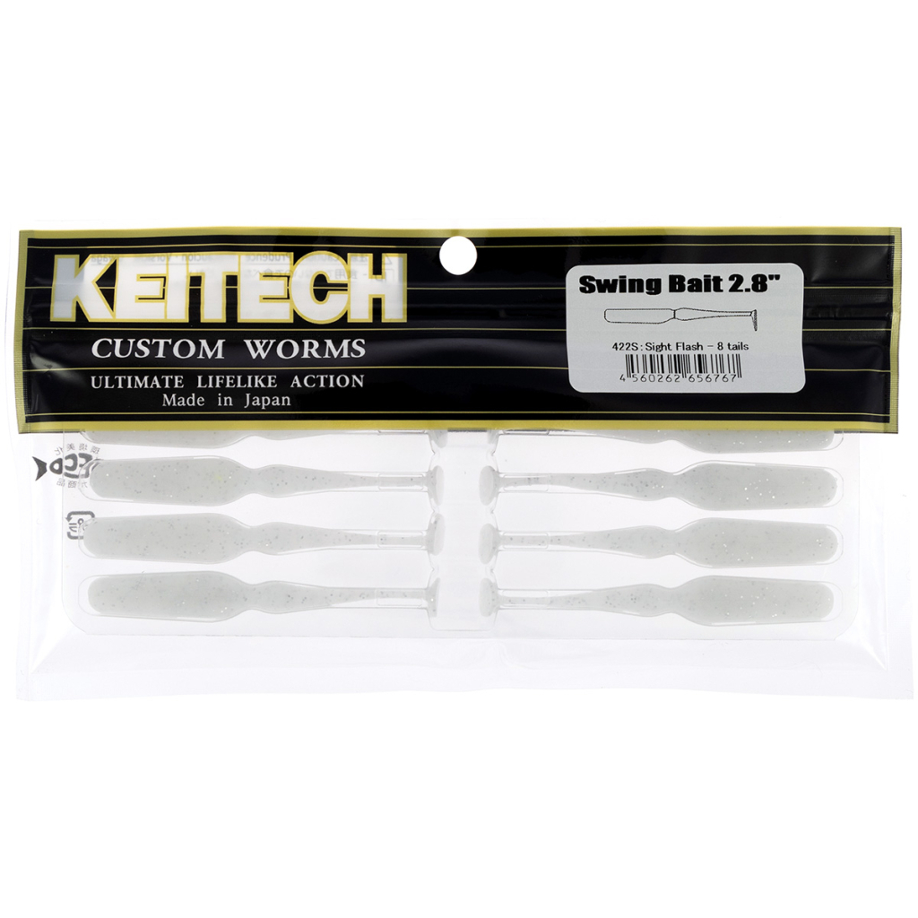 Силікон рибальський Keitech Swing Bait 2.8" (8 шт/уп) 422 Sight Flash (1551.14.89) - зображення 2