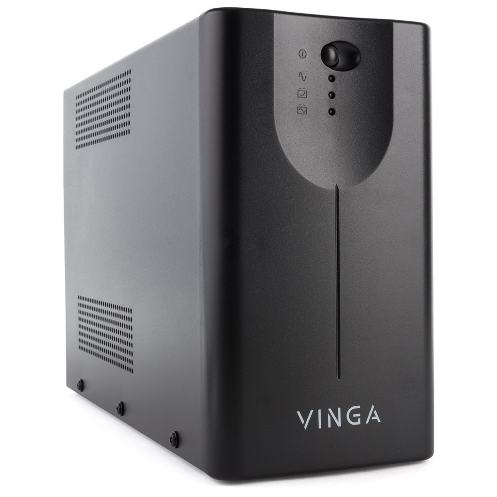 Пристрій безперебійного живлення Vinga LED 2000VA metall case (VPE-2000M) - зображення 5