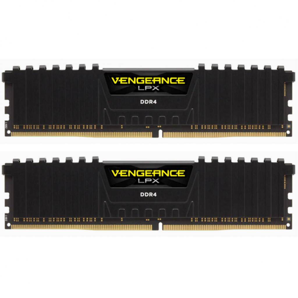 Модуль пам'яті для комп'ютера DDR4 32GGB (2x16GB) 3600 MHz Vengeance LPX Black Corsair (CMK32GX4M2Z3600C18) - зображення 1