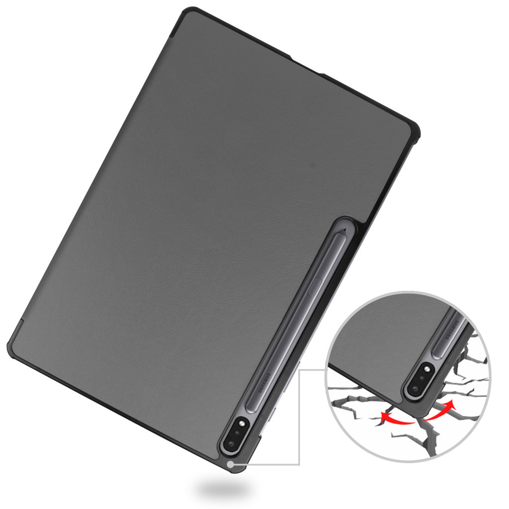 Чохол до планшета BeCover Smart Case Samsung Tab S9 Plus (SM-X810/SM-X816)/S9 FE Plus (SM-X610/SM-X616) 12.4" Gray (710324) - зображення 5