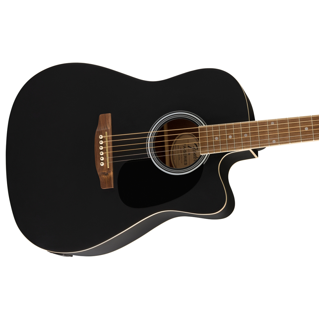 Гітара електроакустична Fender FA-25CE Black (236120) - зображення 4