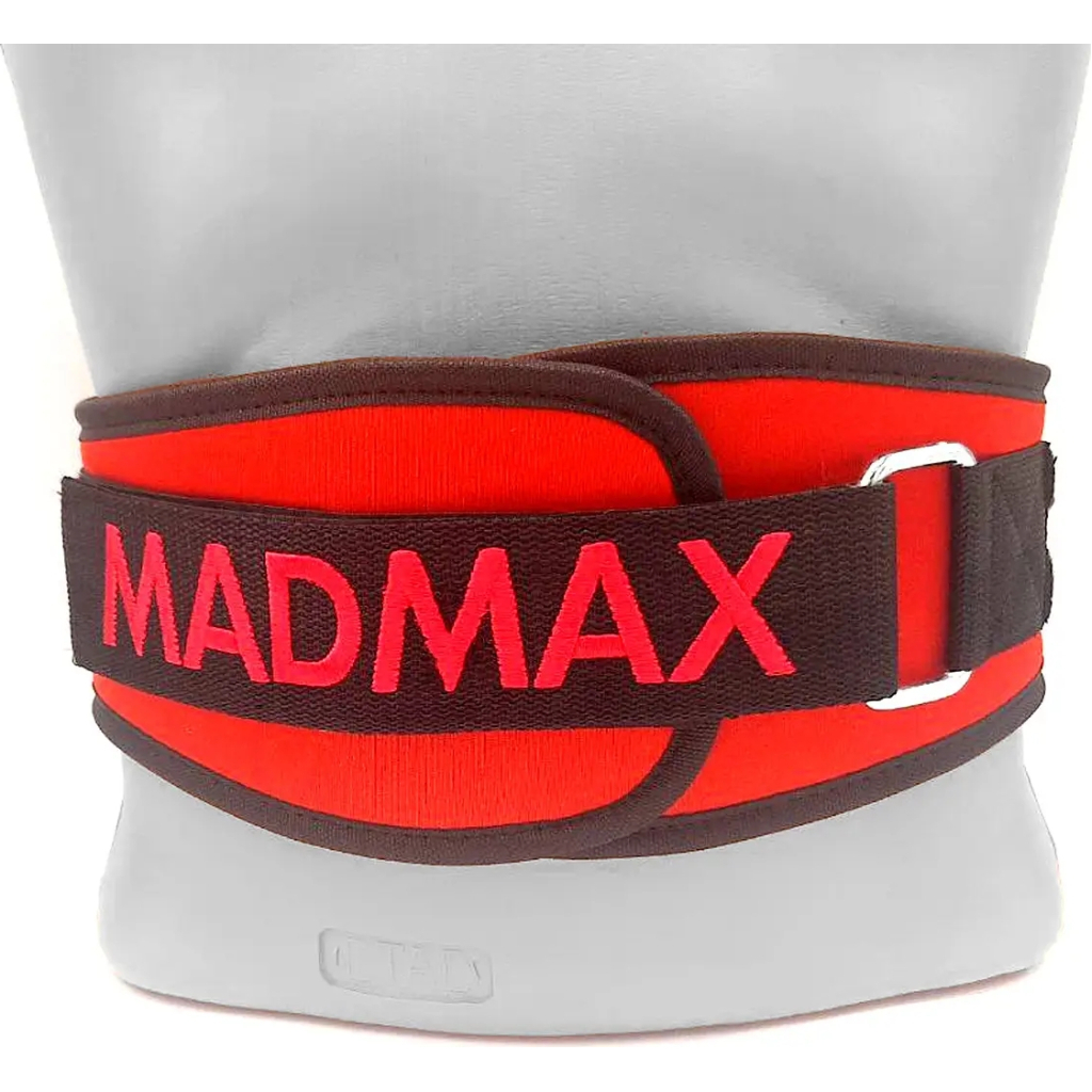 Атлетичний пояс MadMax MFB-421 Simply the Best неопреновий Red XXL (MFB-421-RED_XXL) - зображення 4