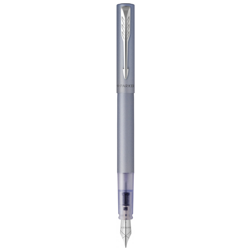 Ручка пір'яна Parker VECTOR 17 XL Metallic Silver Blue CT  FP M (06 112) - зображення 1