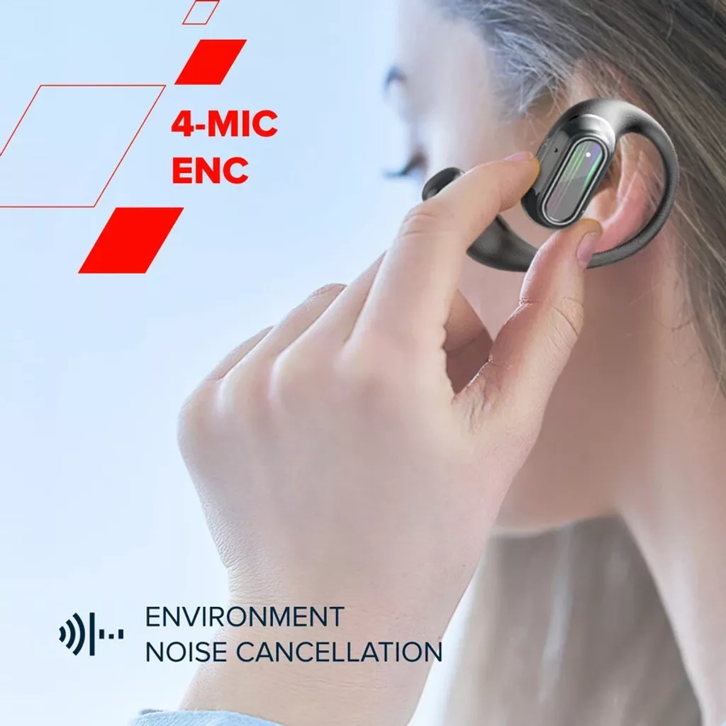 Навушники Canyon OnFlow 12 OWS ENC Black (CNS-TWS12BK) - зображення 6
