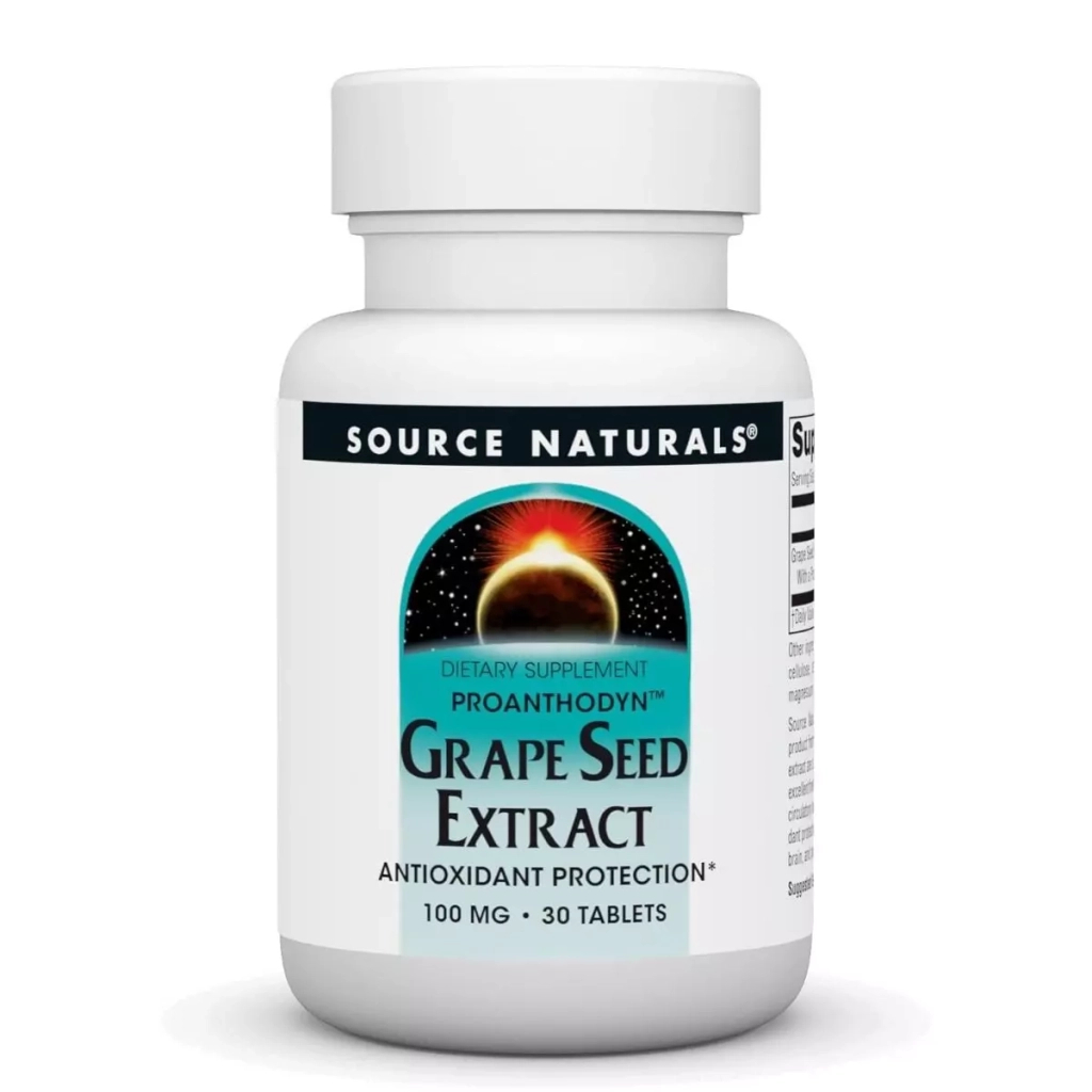 Вітамінно-мінеральний комплекс Source Naturals Екстракт виноградних кісточок, 100 мг, Grape Seed Extract, Proanthodyn (SN0990) - зображення 1